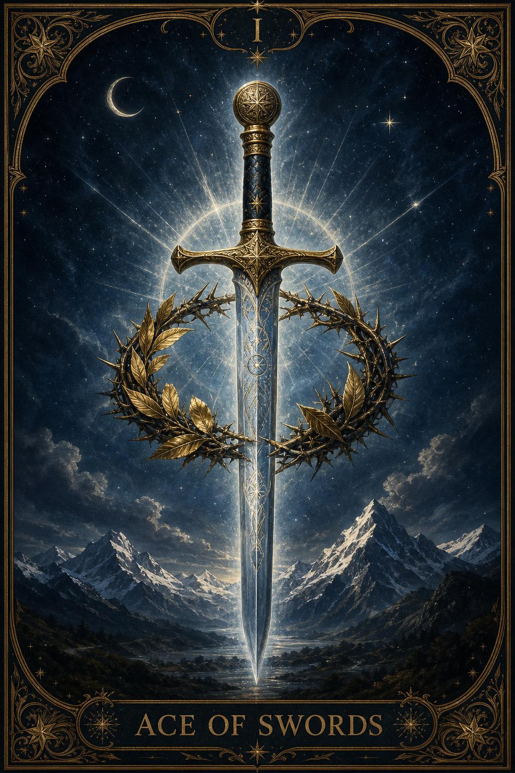 Ace of Swords tarot card.