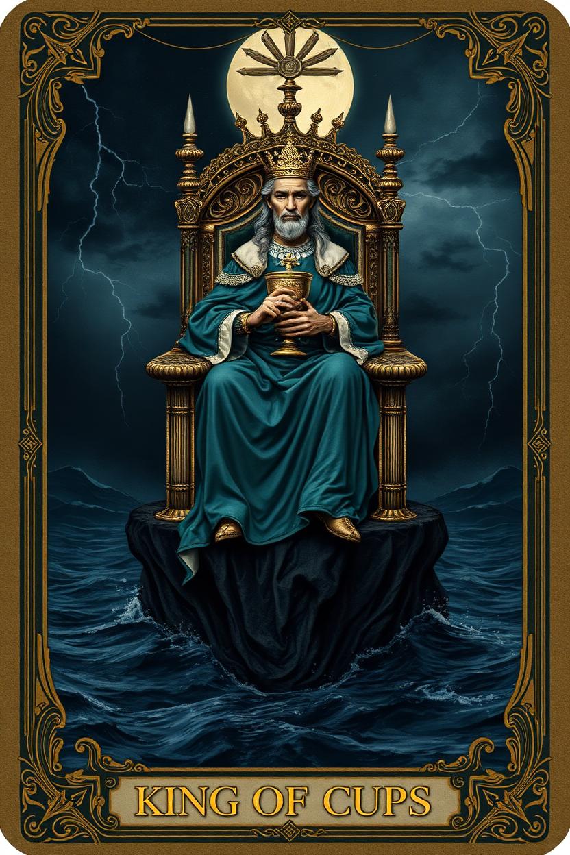King of Cups tarot card.