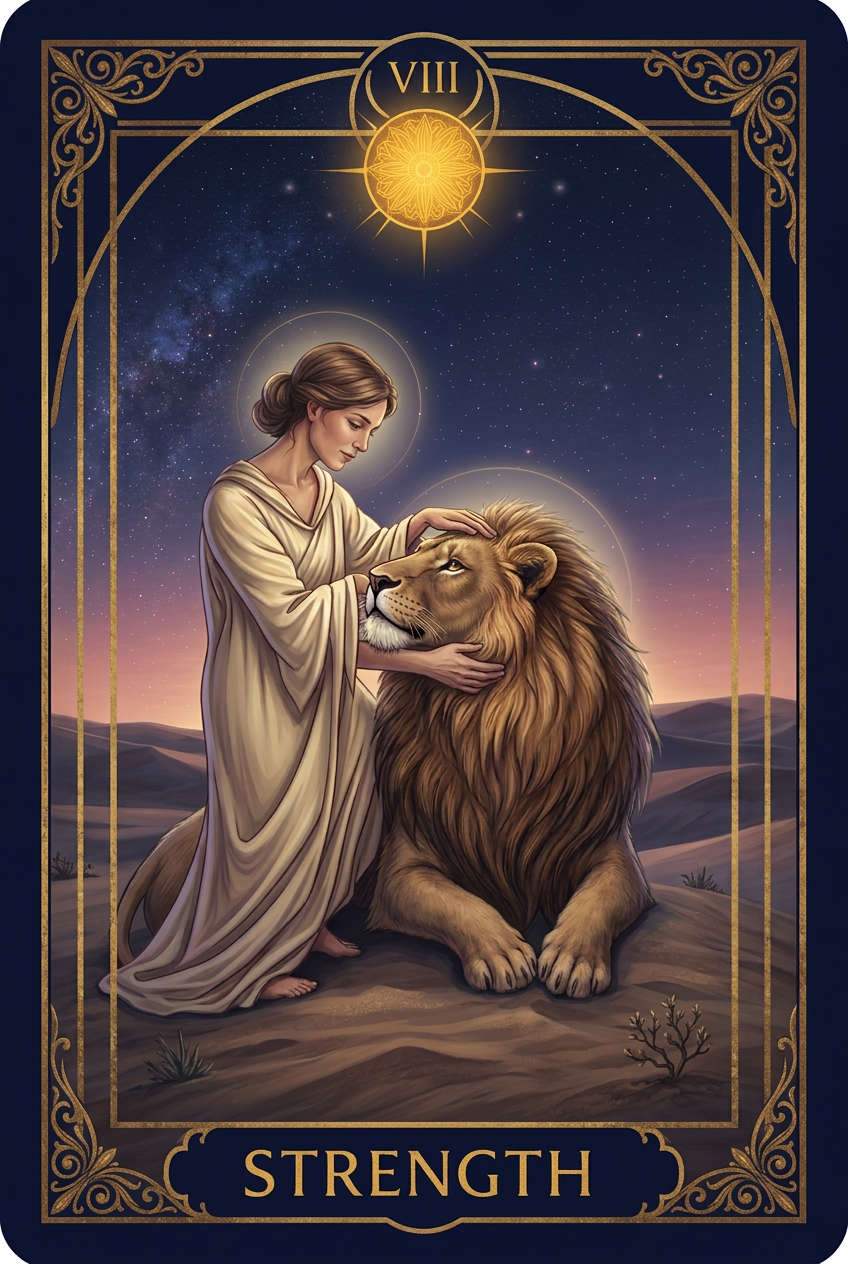 Strength tarot card placeholder.