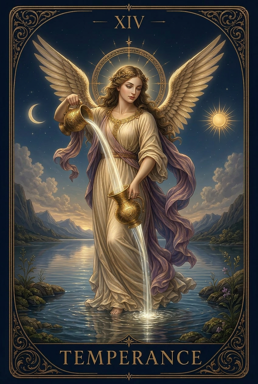 Temperance tarot card placeholder.