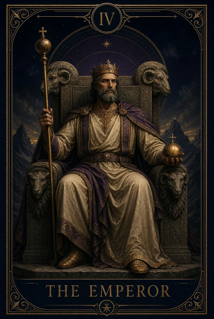 The Emperor tarot card placeholder.