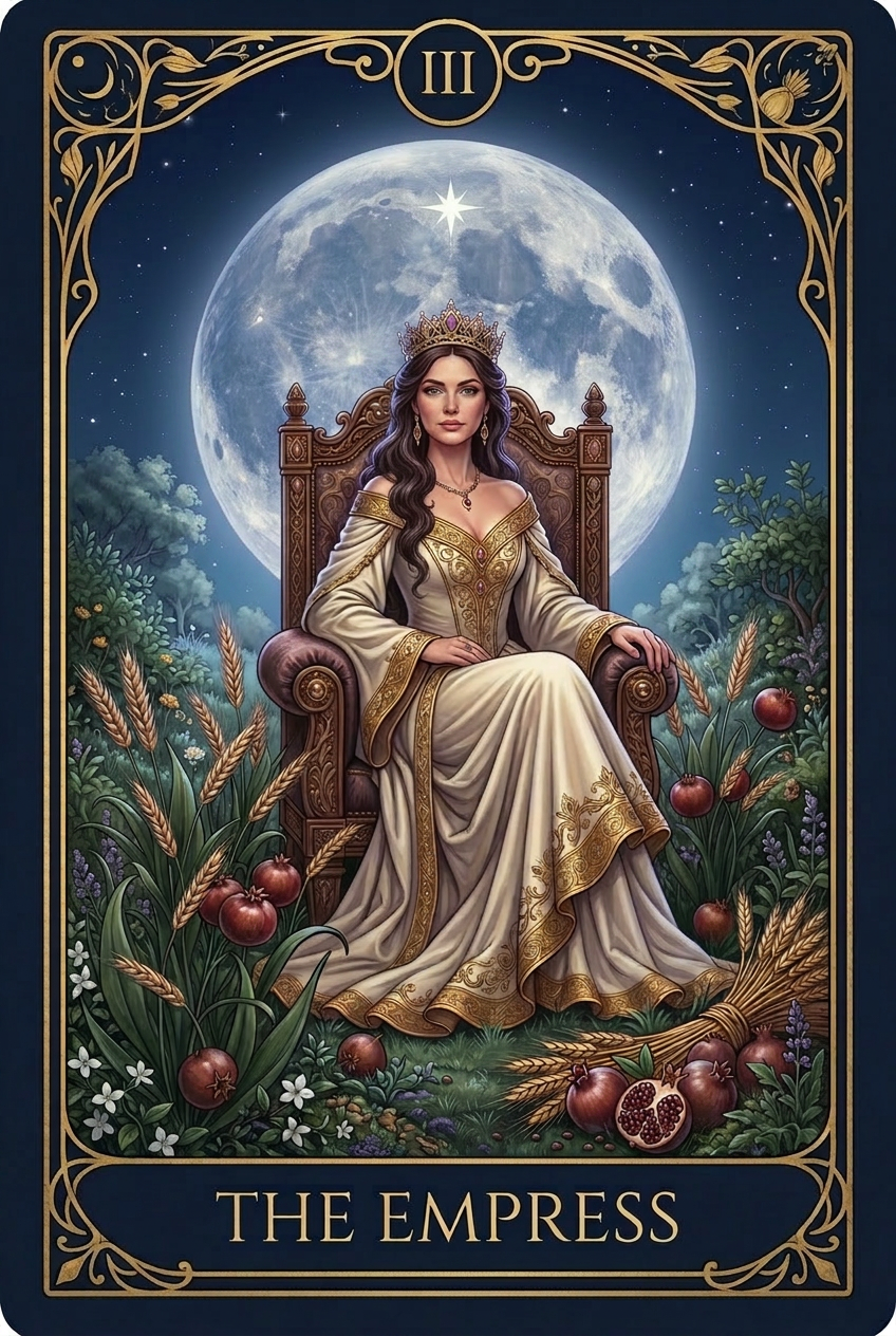The Empress tarot card placeholder.