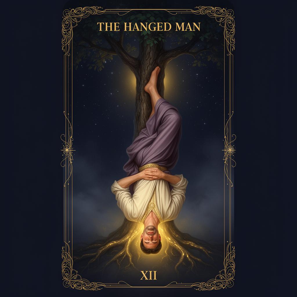 The Hanged Man tarot card placeholder.
