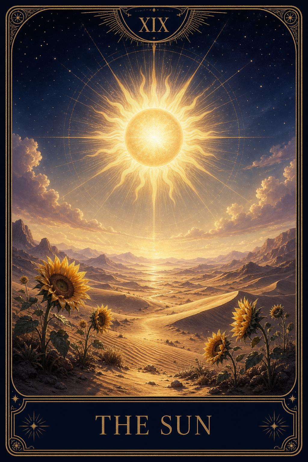 The Sun tarot card placeholder.