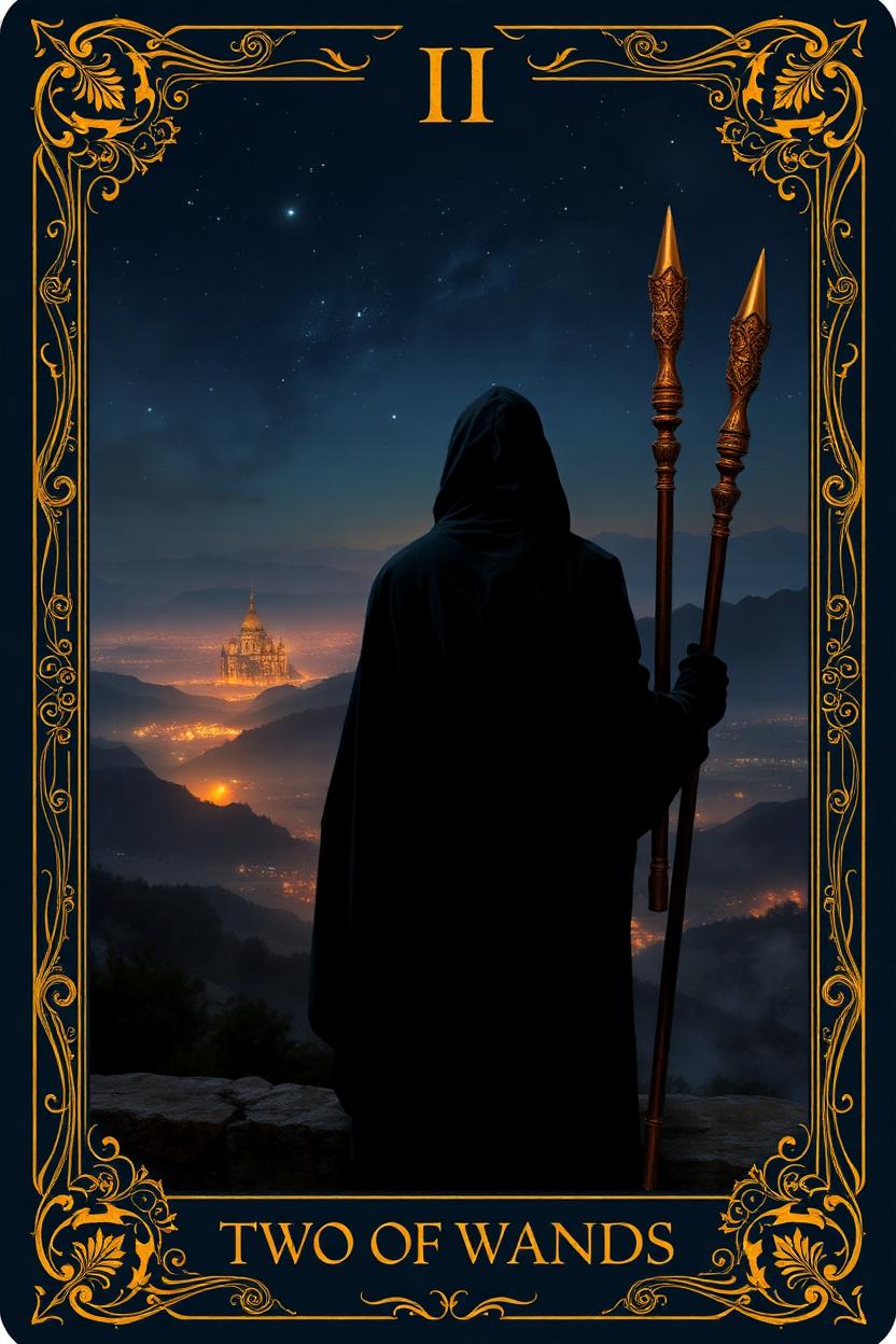 Two of Wands tarot card.