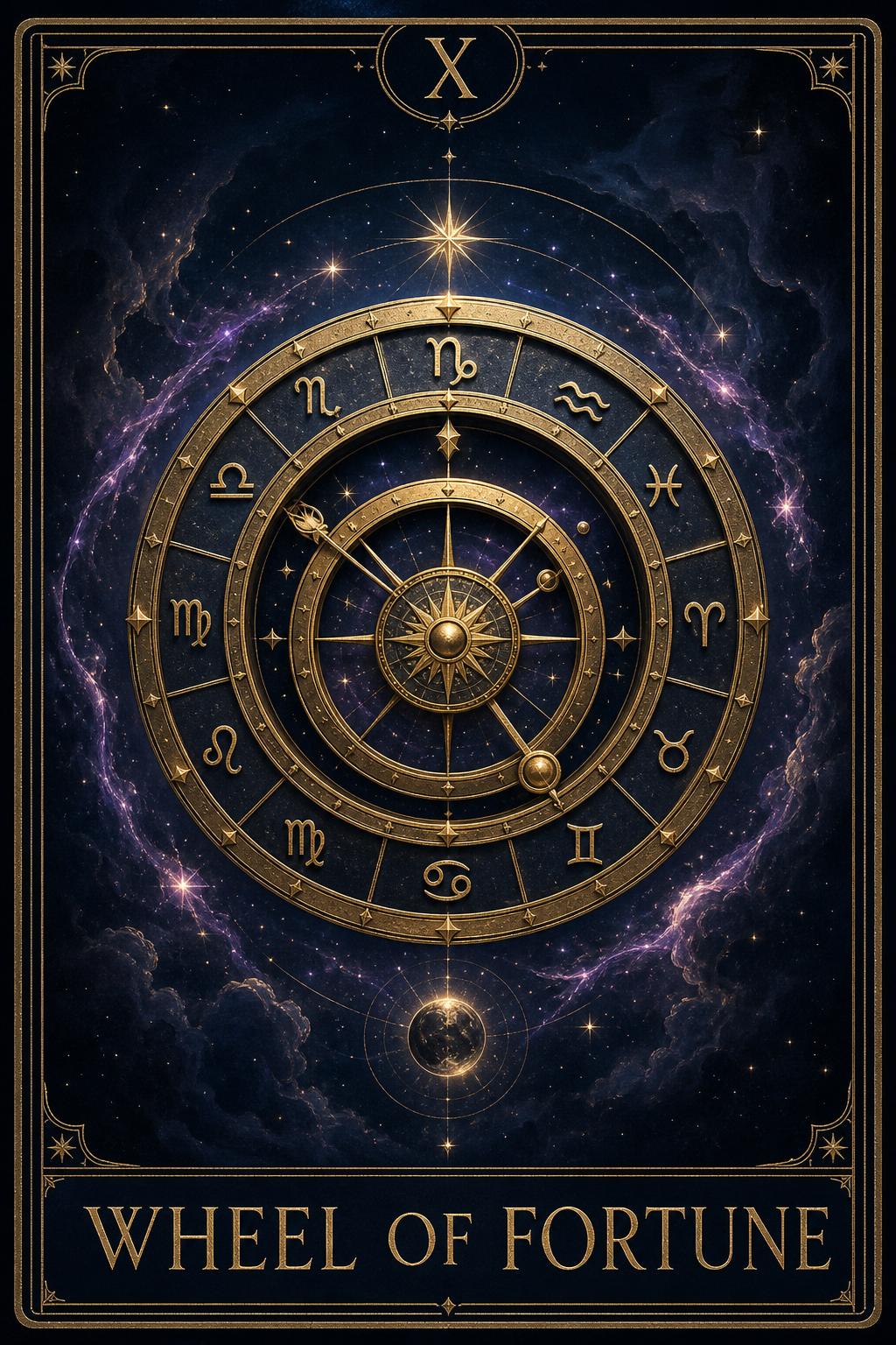 Wheel of Fortune tarot card placeholder.